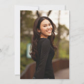 Einladungen zur Gold & Glitzer Graduation Party (Rückseite)