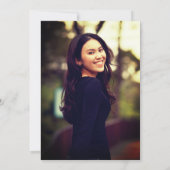 Einladungen zur Gold & Glitzer Graduation Party -  (Rückseite)