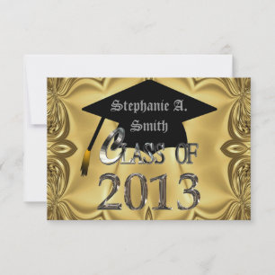 Einladungen zur Gold Graduation Party