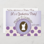 Einladungen zur Graduation (Vorne/Hinten)