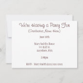 Einladungen zur Graduation (Rückseite)