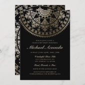 Einladungen zur Graduiertengruppe | Eleganter Gold (Vorne/Hinten)