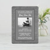 Einladungen zur Graduiertengruppe [grau] (Stehend Vorderseite)