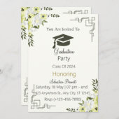 Einladungen zur Graduierung (Vorne/Hinten)