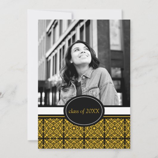 Einladungen zur Graduierungspartei [Gold] (Vorderseite)