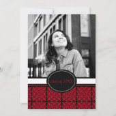 Einladungen zur Graduierungspartei [rot] (Vorderseite)