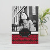 Einladungen zur Graduierungspartei [rot] (Stehend Vorderseite)