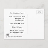 Einladungen zur Graduierungspartei, Silber und Sch (Rückseite)