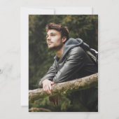 Einladungen zur Graduierungspartei Silver Foil Fot (Rückseite)