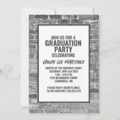 Einladungen zur Graduierungspartei [weiß] (Rückseite)