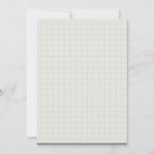 Einladungen zur Graph Paper Newspaper Graduation P (Rückseite)