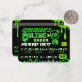 Einladungen zur Green VIP Geburtstagskarte (Vorderseite/Rückseite Beispiel)