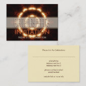 Einladungen zur Größe der Liebe Lights Circle Pock (Vorne/Hinten)