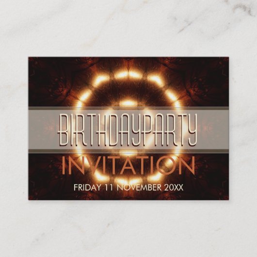 Einladungen zur Größe der Liebe Lights Circle Pock (Vorderseite)