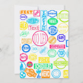 Einladungen zur Grunge Briefmarke (Vorderseite)