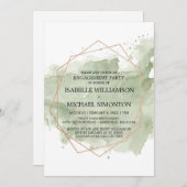 Einladungen zur Gruppe "Grüne Wasserfarbe" (Vorne/Hinten)