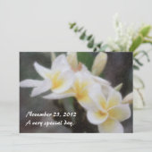 Einladungen zur hawaiianischen Tropenplumeria (Stehend Vorderseite)