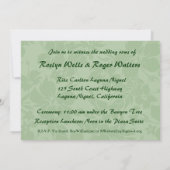 Einladungen zur hawaiianischen Tropenplumeria (Rückseite)