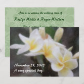 Einladungen zur hawaiianischen Tropenplumeria (Vorne/Hinten)