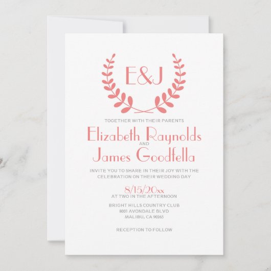 Einladungen zur Hochzeit (Vorderseite)