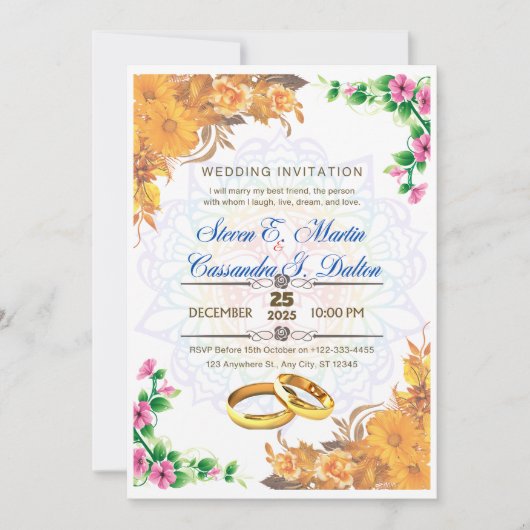 Einladungen zur Hochzeit (Vorderseite)