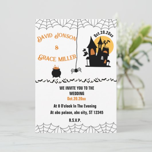 Einladungen zur Hochzeit (Stehend Vorderseite)