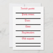 Einladungen zur Hochzeit (Rückseite)