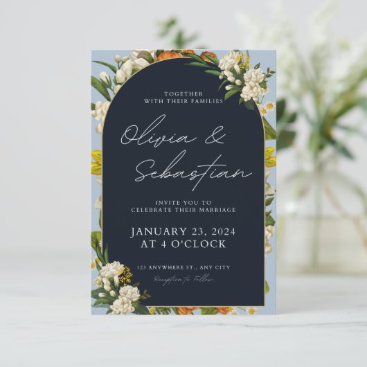 Einladungen zur Hochzeit (Stehend Vorderseite)