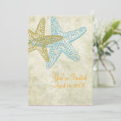 Einladungen zur Hochzeit am Strand (Stehend Vorderseite)