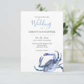 Einladungen zur Hochzeit am Strand (Stehend Vorderseite)