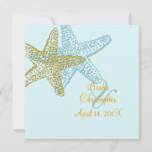 Einladungen zur Hochzeit am Strand (Vorderseite)