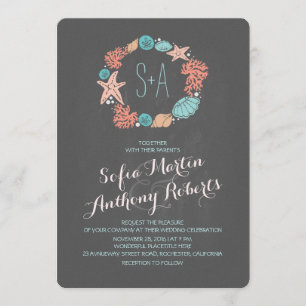 Einladungen zur Hochzeit am Strand