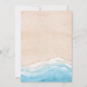 Einladungen zur Hochzeit am Strand (Rückseite)