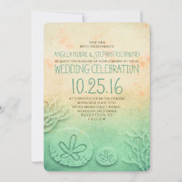 Einladungen zur Hochzeit am Strand - aquamarine Fa