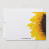 Einladungen zur Hochzeit der Gelbblütenblume (Rückseite)