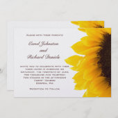 Einladungen zur Hochzeit der Gelbblütenblume (Vorne/Hinten)