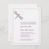 Einladungen zur Hochzeit der Libellen (Vorne/Hinten)