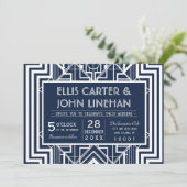 Einladungen zur Hochzeit der Marine (Stehend Vorderseite)