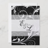 Einladungen zur Hochzeit der Schwarzen Krawatte (Rückseite)