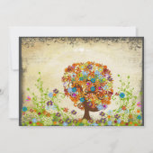 Einladungen zur Hochzeit der verzauberten Waldzwei (Rückseite)