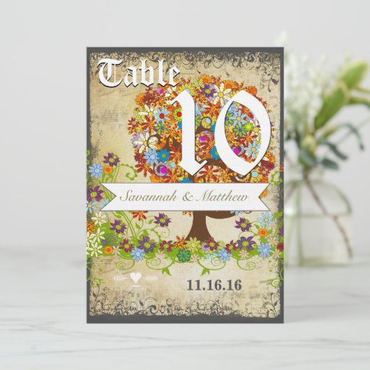 Einladungen zur Hochzeit der verzauberten Waldzwei (Stehend Vorderseite)