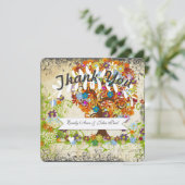 Einladungen zur Hochzeit der verzauberten Waldzwei (Stehend Vorderseite)