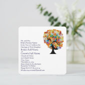 Einladungen zur Hochzeit der verzauberten Waldzwei (Stehend Vorderseite)