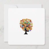 Einladungen zur Hochzeit der verzauberten Waldzwei (Rückseite)