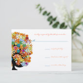 Einladungen zur Hochzeit der verzauberten Waldzwei (Stehend Vorderseite)