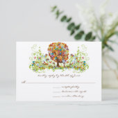 Einladungen zur Hochzeit der verzauberten Waldzwei (Stehend Vorderseite)