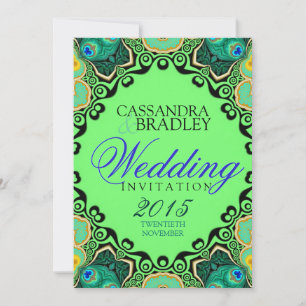 Einladungen zur Hochzeit des Peacock Butterfly-Sta