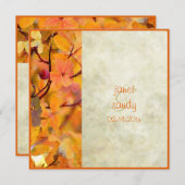 Einladungen zur Hochzeit im Herbst (Vorne/Hinten)