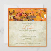Einladungen zur Hochzeit im Herbst (Rückseite)