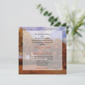 Einladungen zur Hochzeit im Herbst. Herbstlandscha (Stehend Vorderseite)